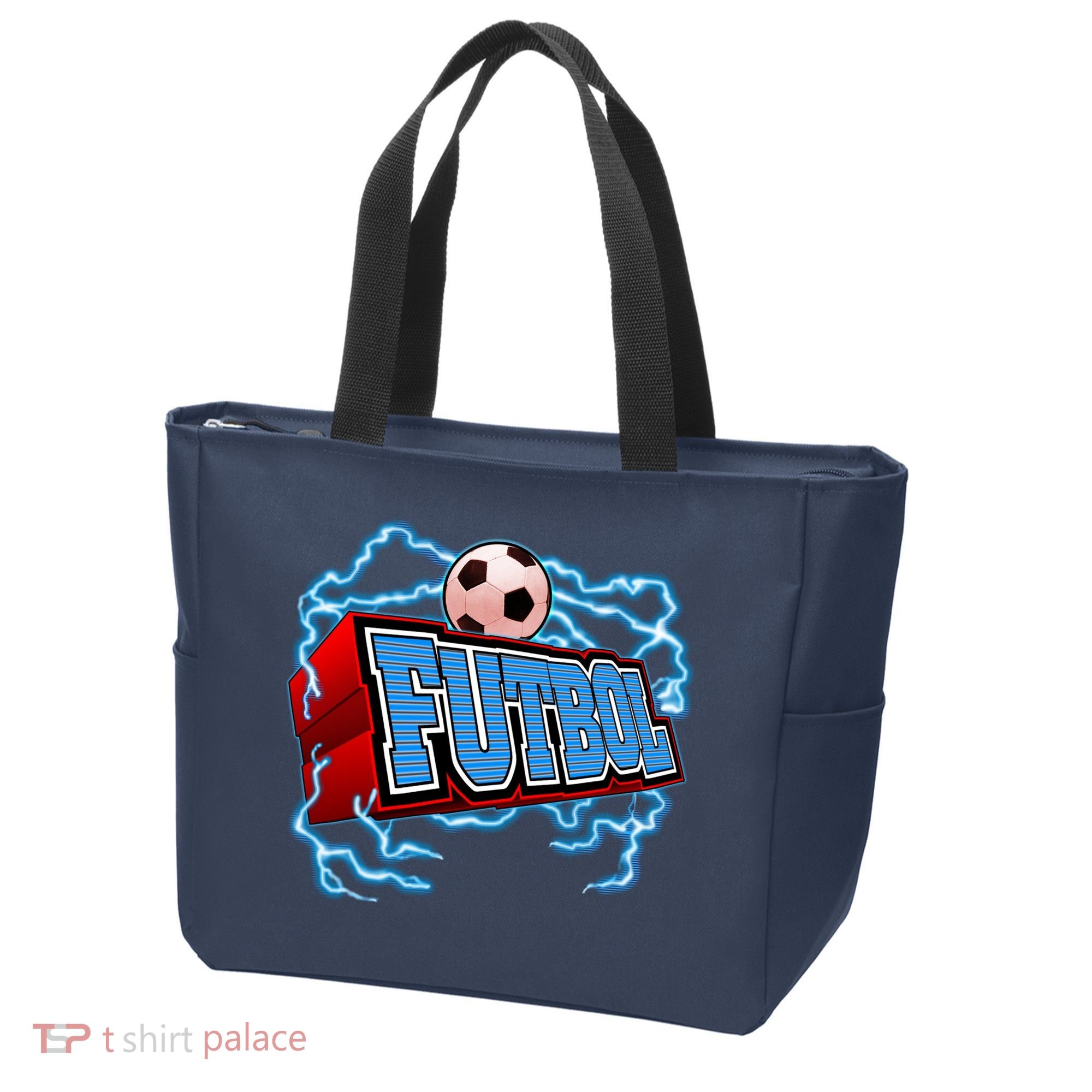 Futbol 3D Logo Tote Bag