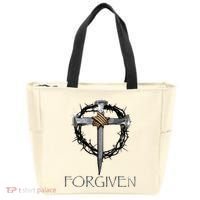 Forgiven 3 Nails Crown Of Thorns Tote Bag thumb 0