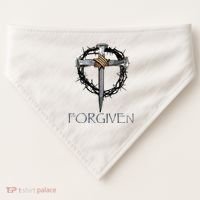 Forgiven 3 Nails Crown Of Thorns USA-Made Doggie Bandana thumb 0