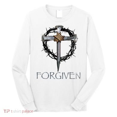Forgiven 3 Nails Crown Of Thorns Long Sleeve Shirt