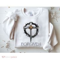 Forgiven 3 Nails Crown Of Thorns Sweatshirt thumb 2