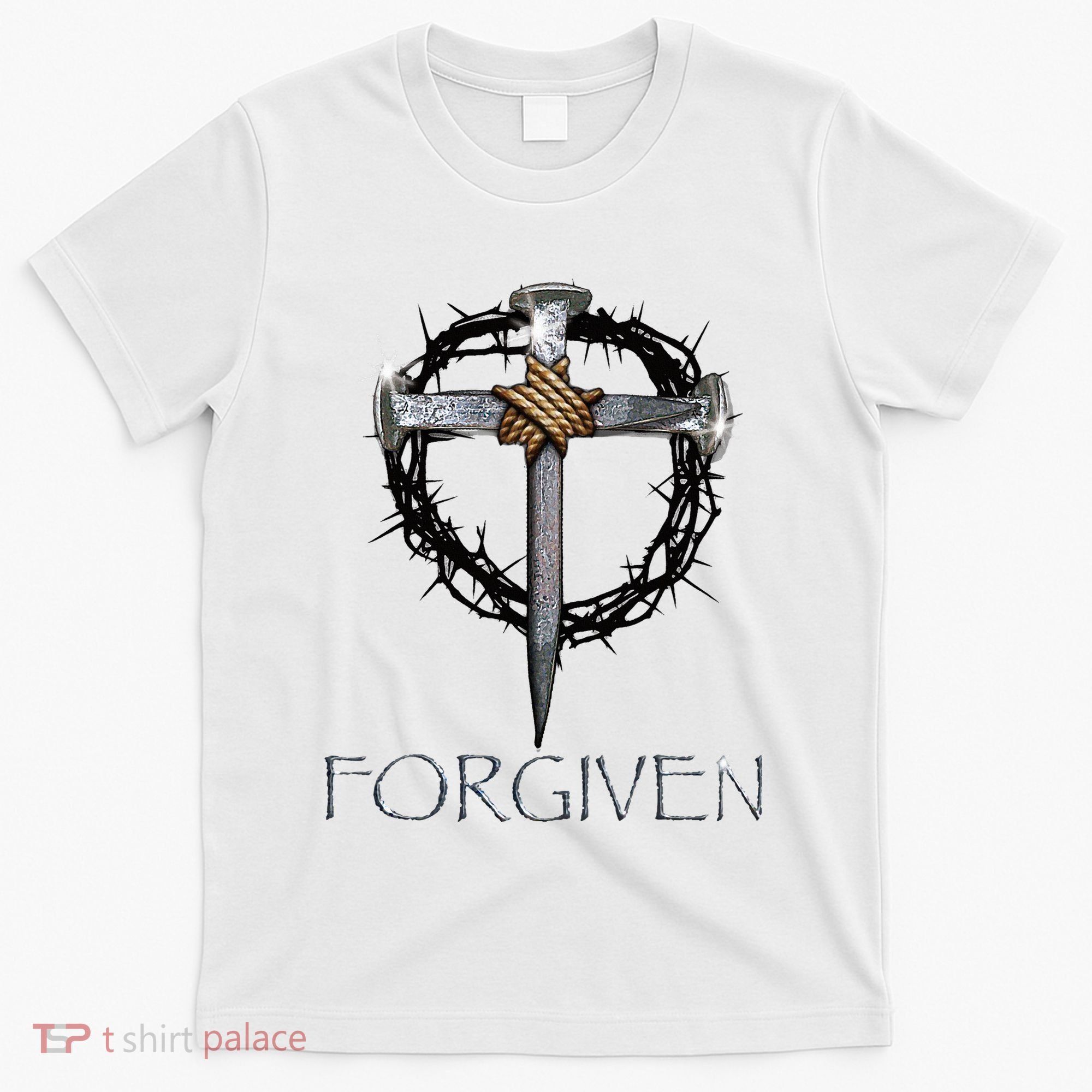 Forgiven 3 Nails Crown Of Thorns T-Shirt