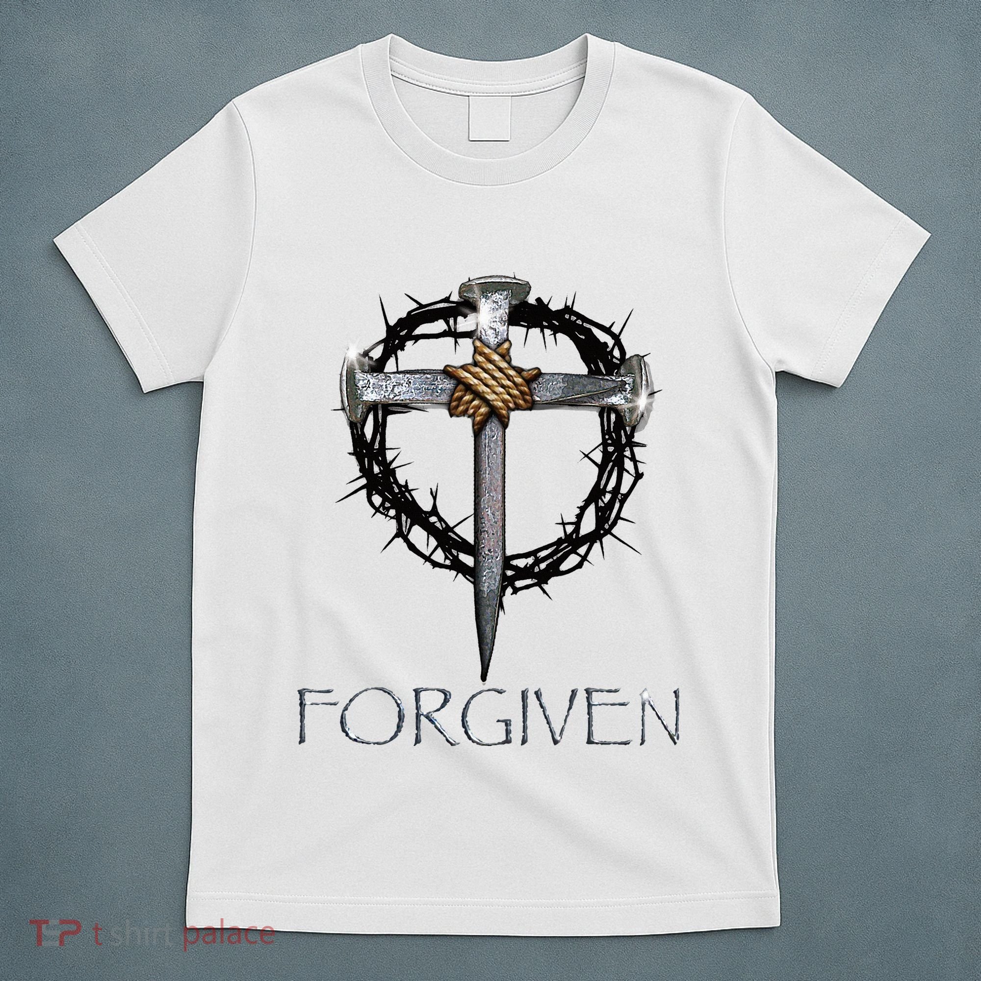 Forgiven 3 Nails Crown Of Thorns T-Shirt