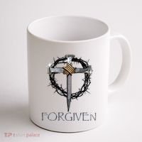 Forgiven 3 Nails Crown Of Thorns Coffee Mug thumb 1