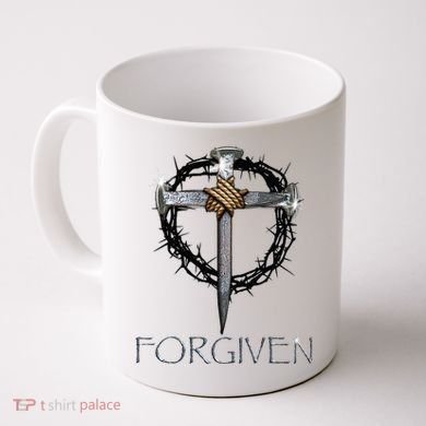 Forgiven 3 Nails Crown Of Thorns Coffee Mug