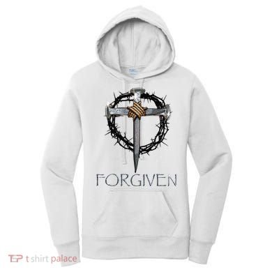 Forgiven 3 Nails Crown Of Thorns Women's Hoodie
