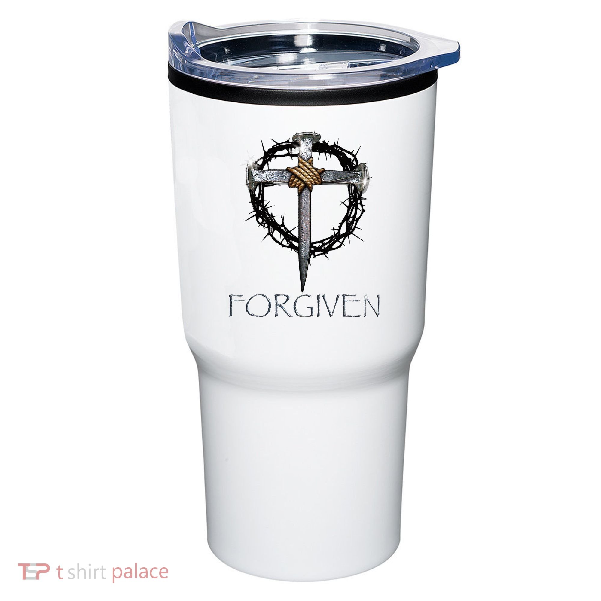 Forgiven 3 Nails Crown Of Thorns Tumbler