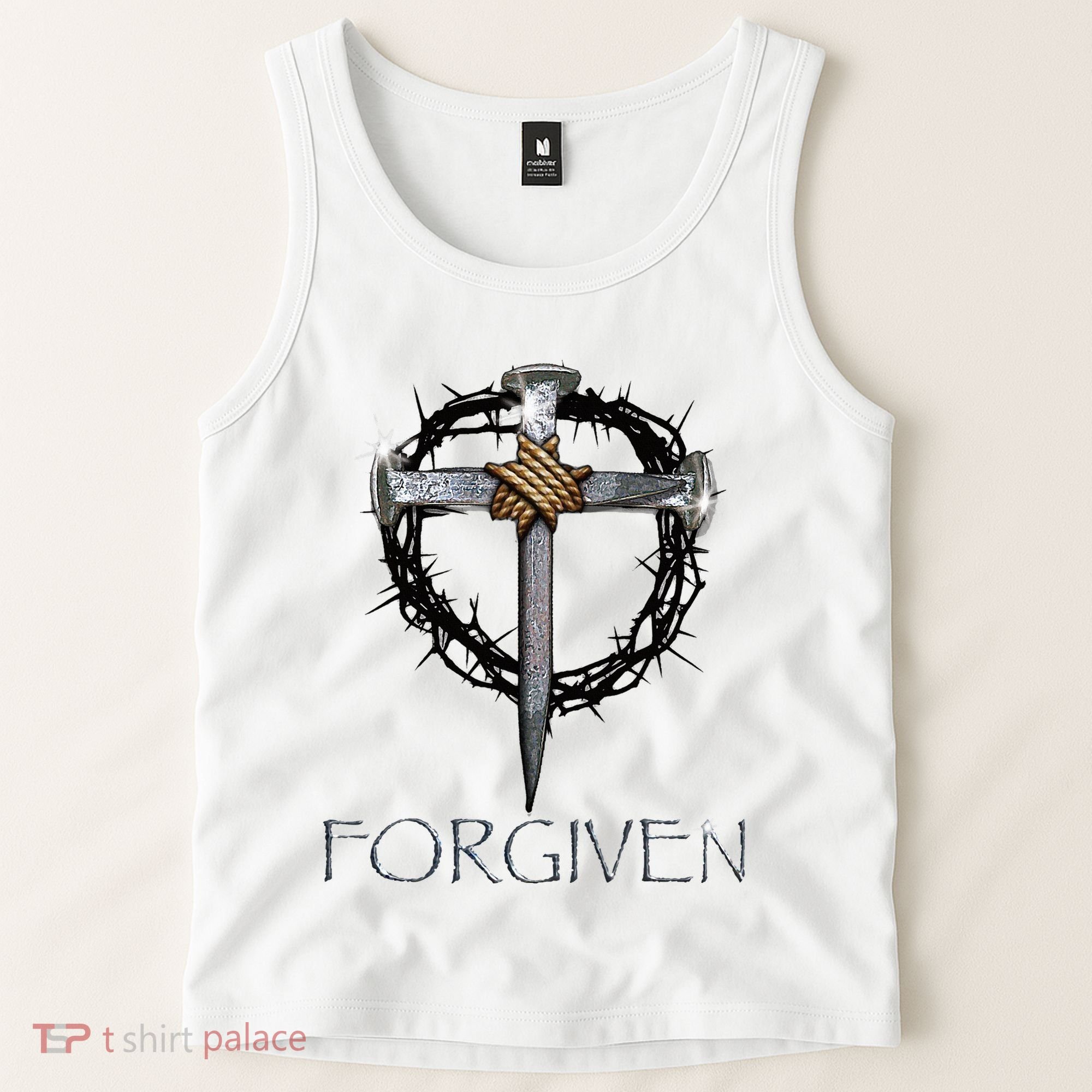 Forgiven 3 Nails Crown Of Thorns Tank Top