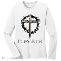 Forgiven 3 Nails Crown Of Thorns Women's Long Sleeve Shirt thumb 0