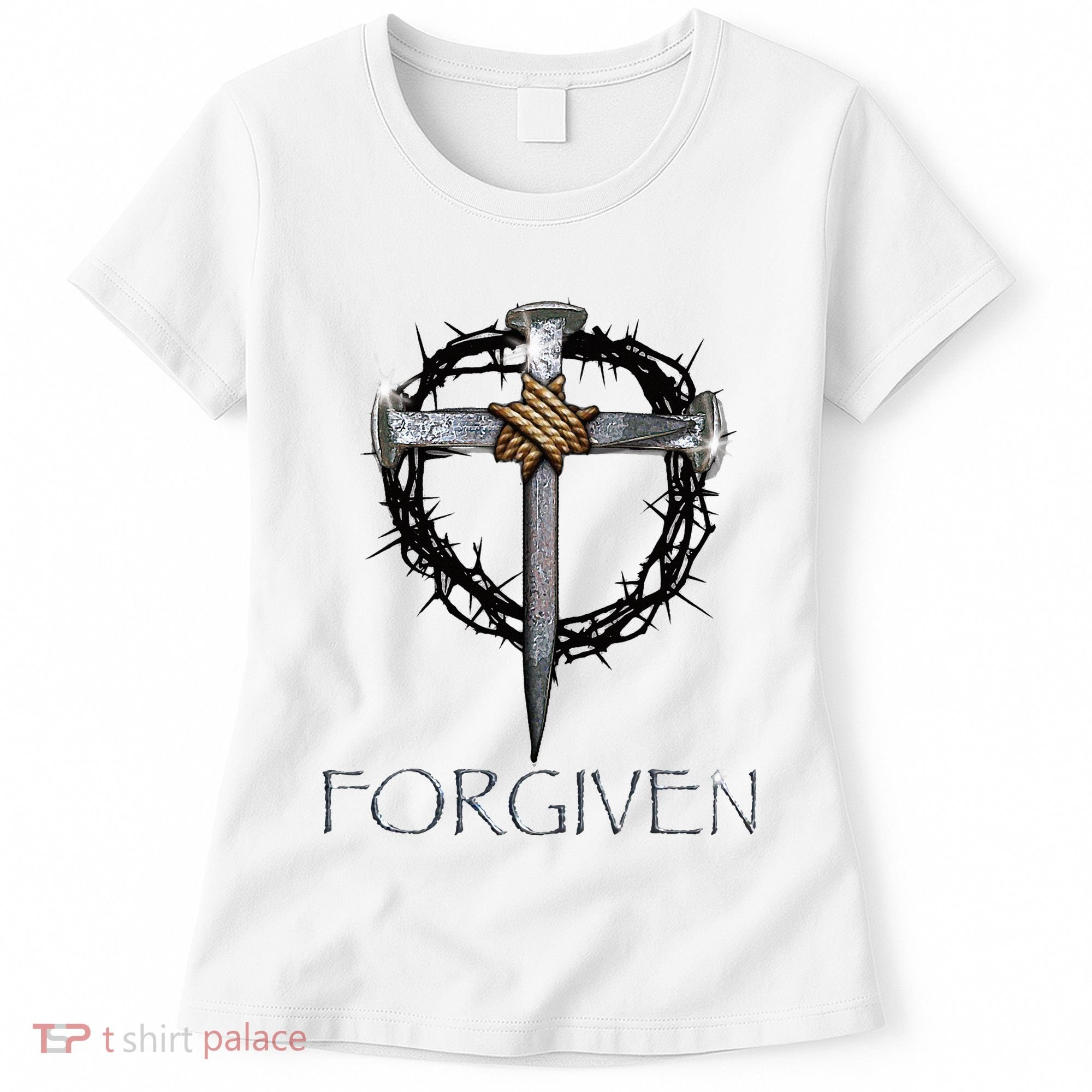 Forgiven 3 Nails Crown Of Thorns Women's T-Shirt