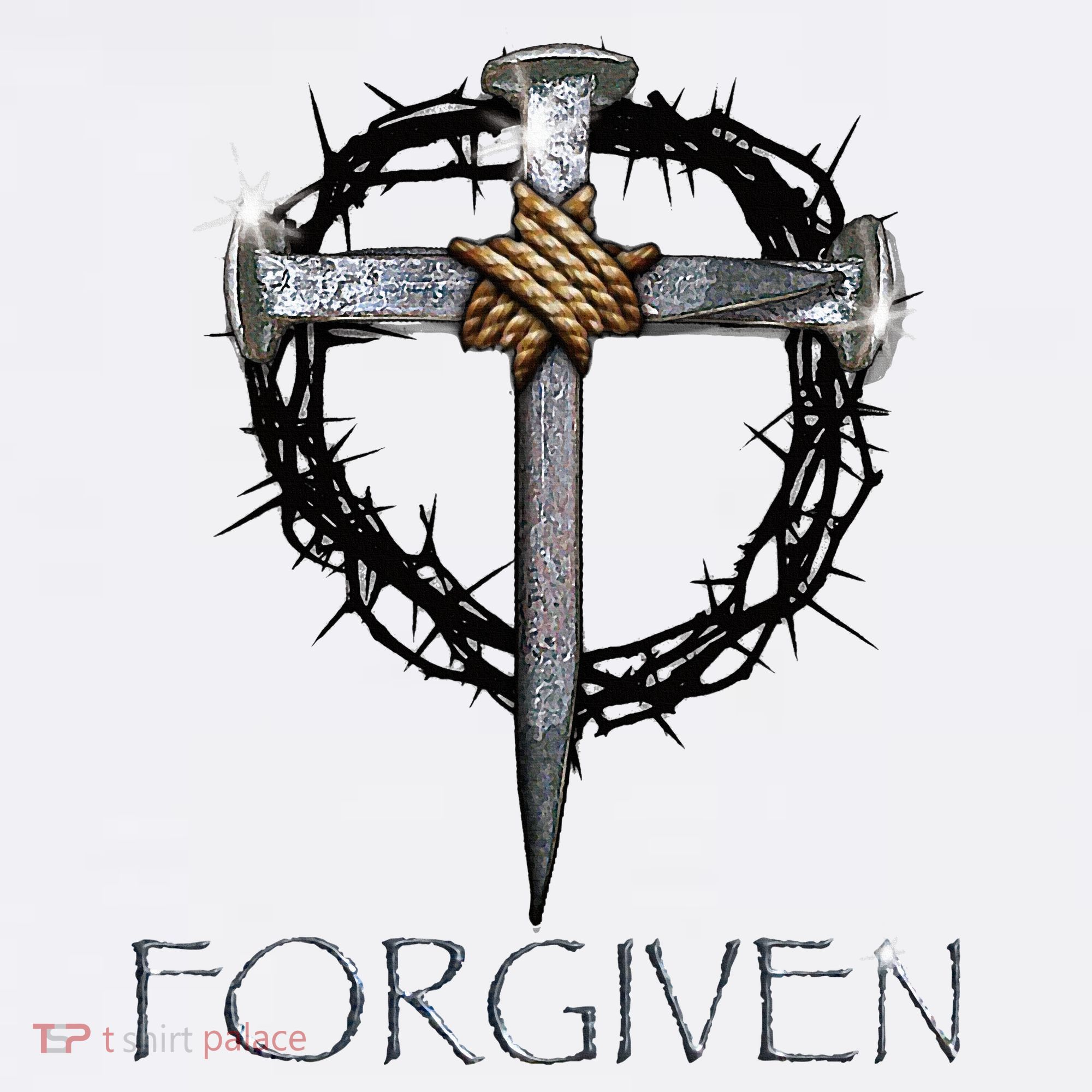 Forgiven 3 Nails Crown Of Thorns Kids Sweatshirt