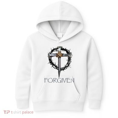 Forgiven 3 Nails Crown Of Thorns Kids Hoodie