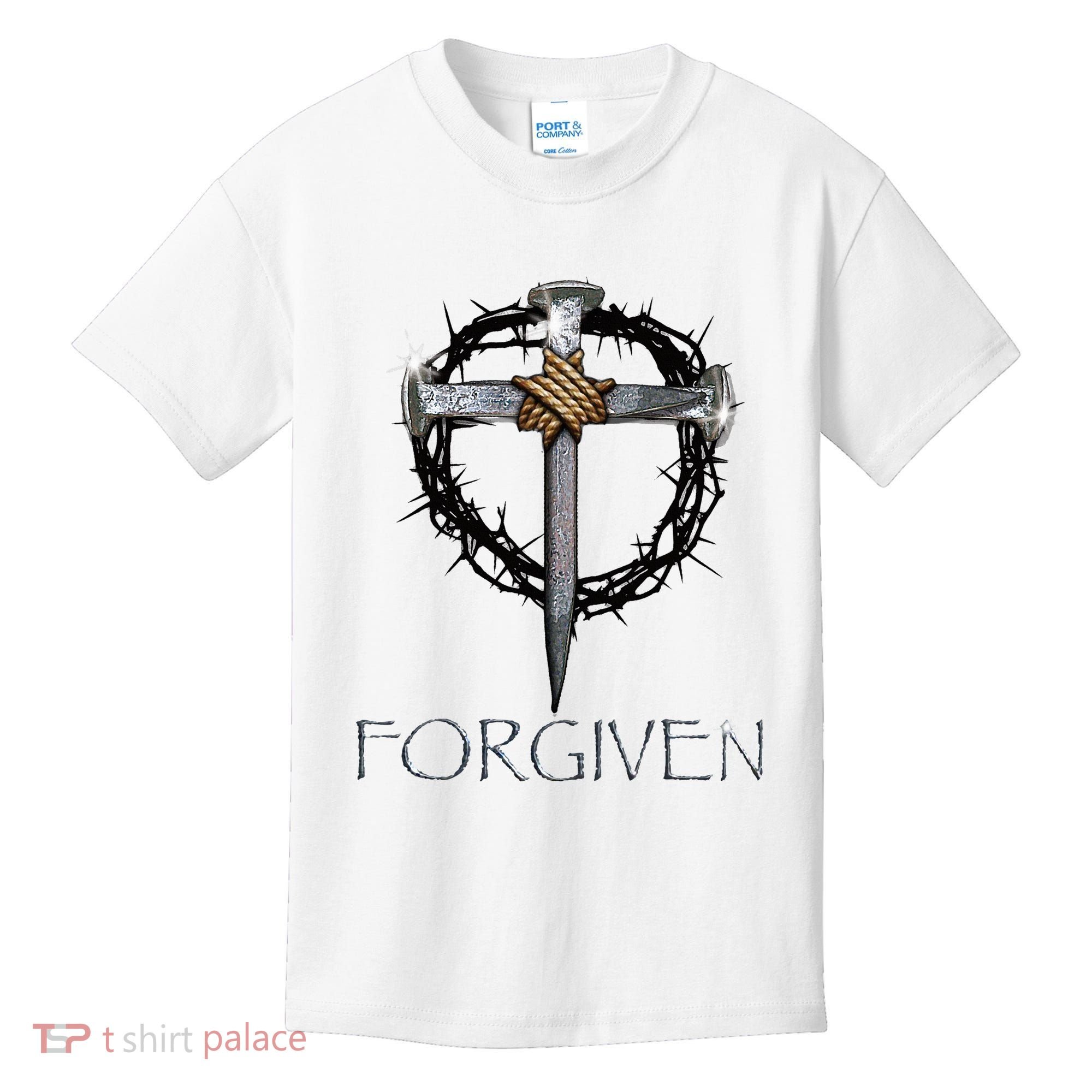 Forgiven 3 Nails Crown Of Thorns Kids T-Shirt