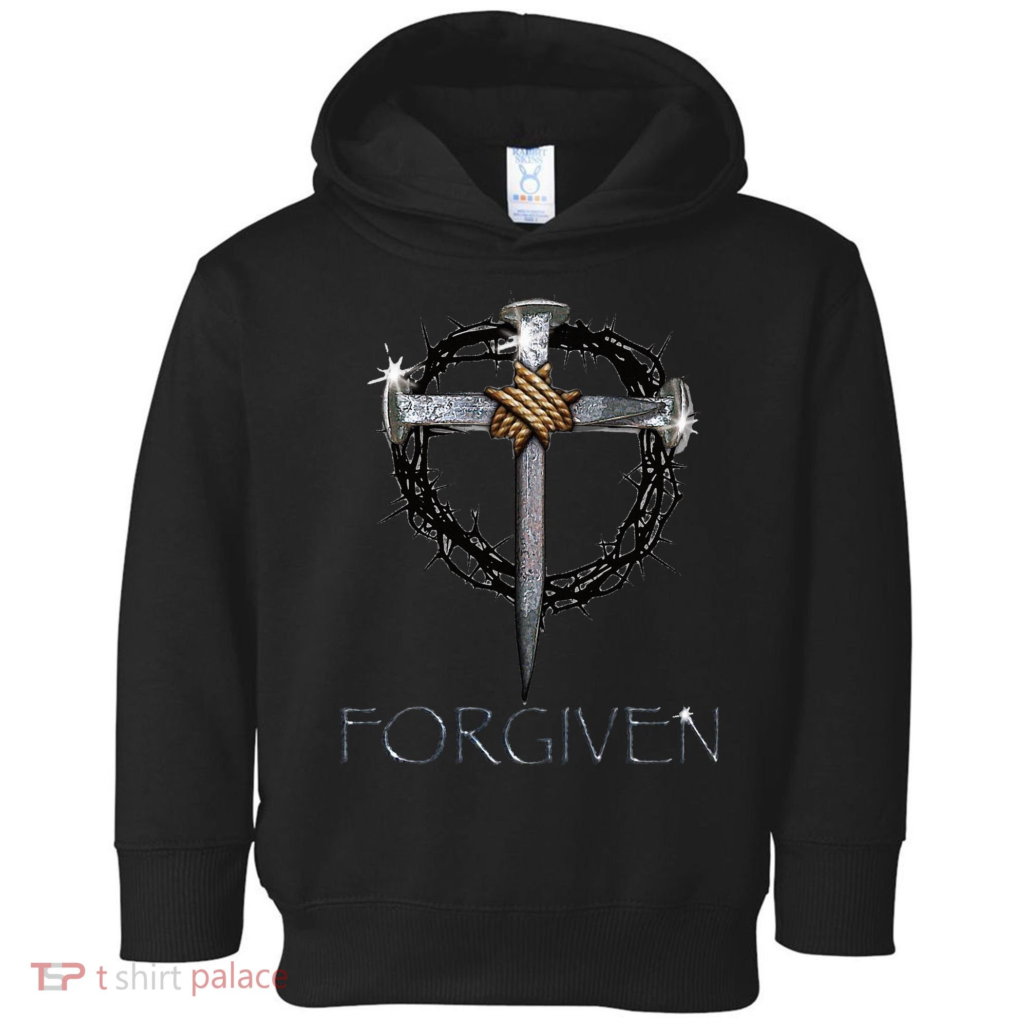 Forgiven  3 Nails crown of thorns  Toddler Hoodie