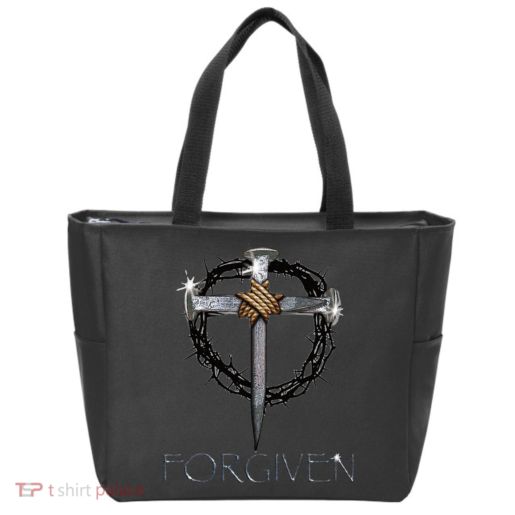 Forgiven  3 Nails crown of thorns  Tote Bag