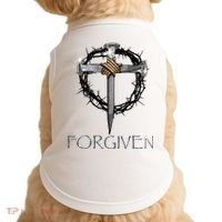 Forgiven  3 Nails crown of thorns  Doggie Tank thumb 0