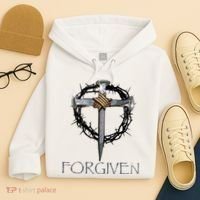 Forgiven  3 Nails crown of thorns  Hoodie thumb 4