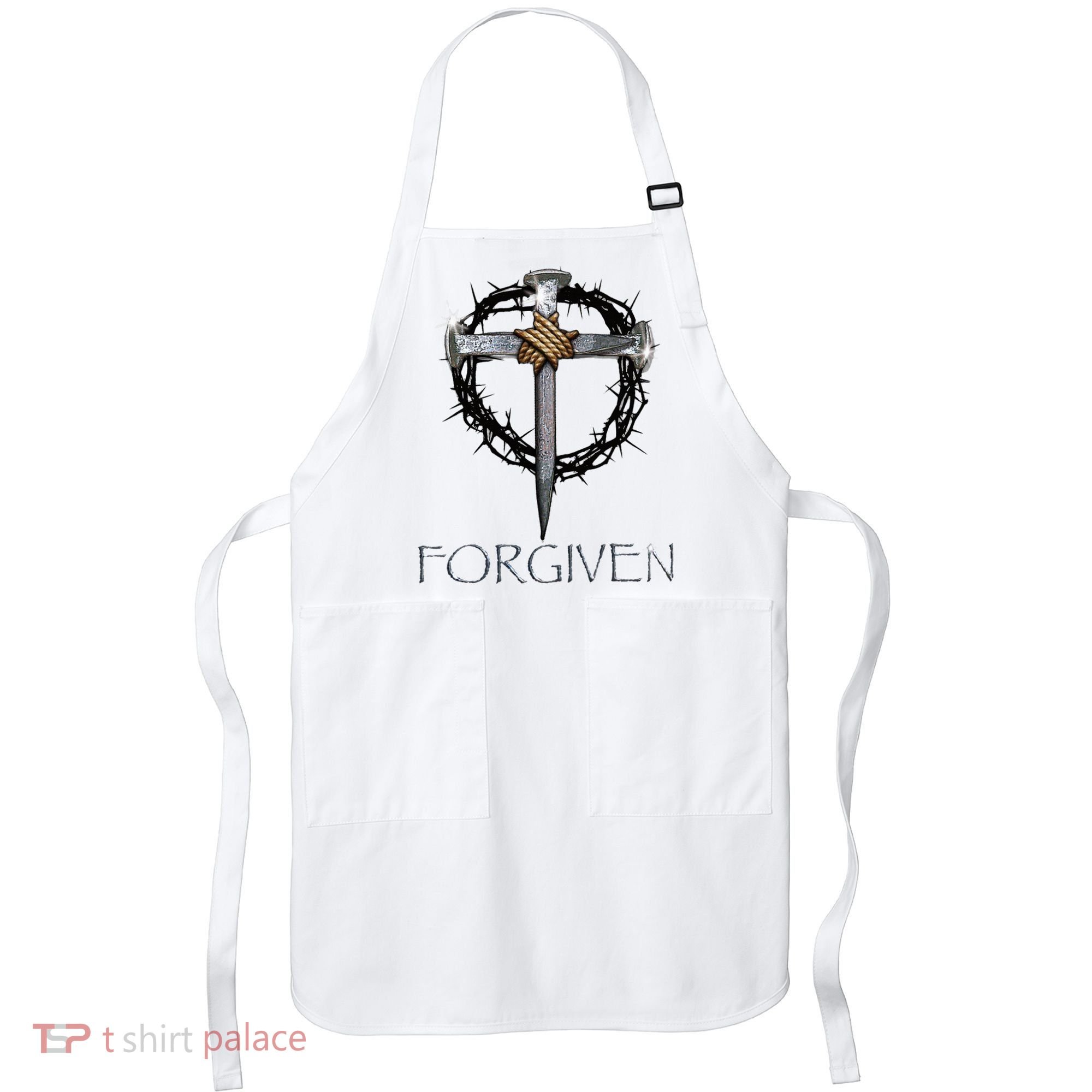Forgiven  3 Nails crown of thorns  Apron