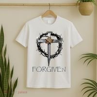 Forgiven  3 Nails crown of thorns  T-Shirt thumb 2