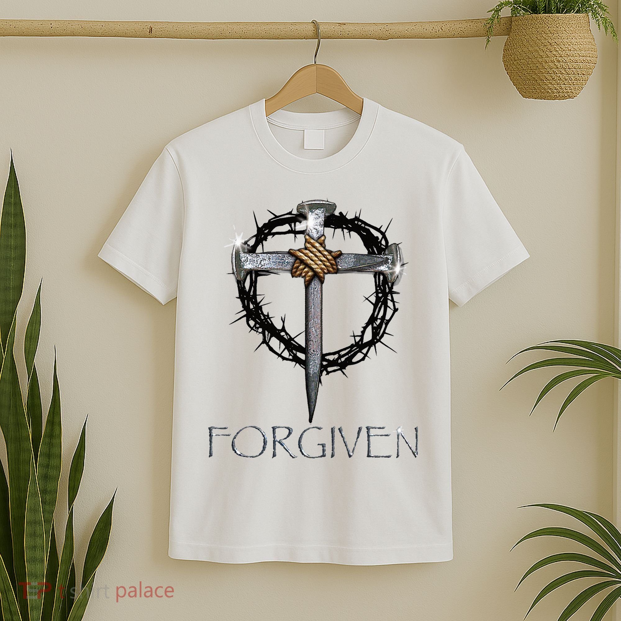 Forgiven  3 Nails crown of thorns  T-Shirt
