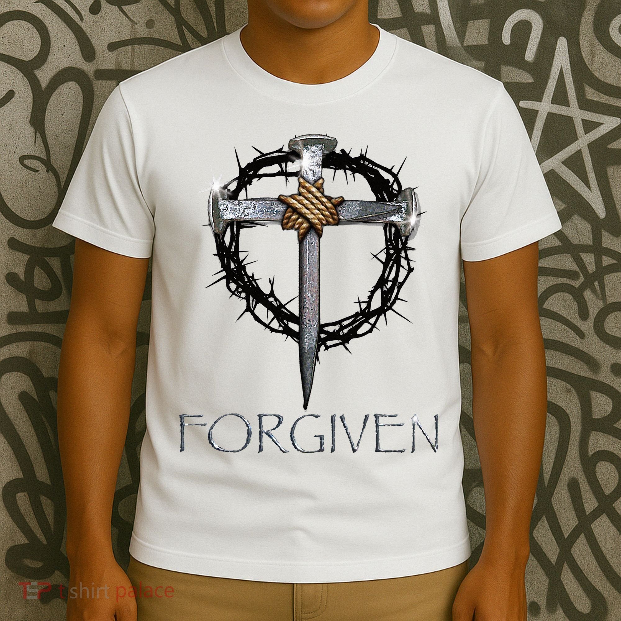 Forgiven  3 Nails crown of thorns  T-Shirt