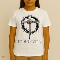Forgiven  3 Nails crown of thorns  T-Shirt thumb 4