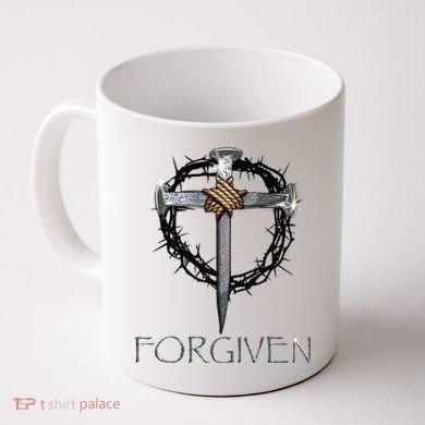 Forgiven  3 Nails crown of thorns  Coffee Mug