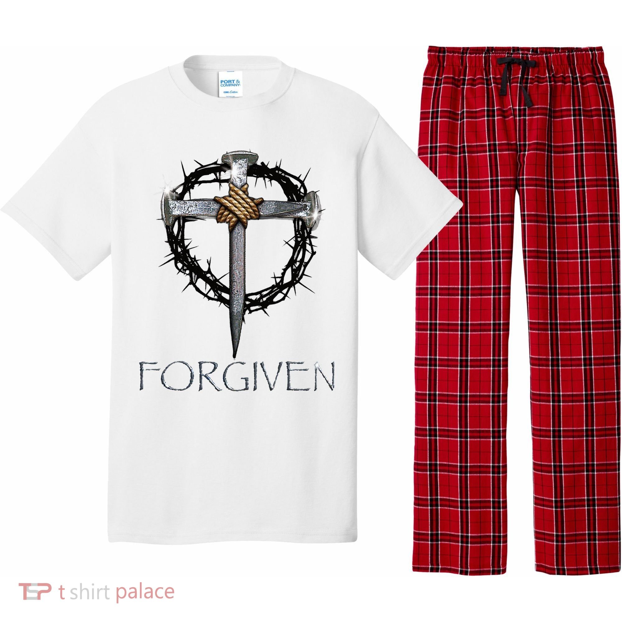 Forgiven  3 Nails crown of thorns  Pajama Set