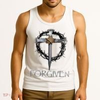 Forgiven  3 Nails crown of thorns  Tank Top thumb 3
