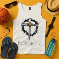 Forgiven  3 Nails crown of thorns  Tank Top thumb 4