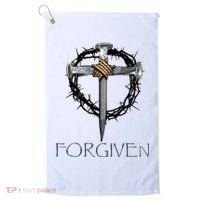 Forgiven  3 Nails crown of thorns  Golf Towel thumb 0