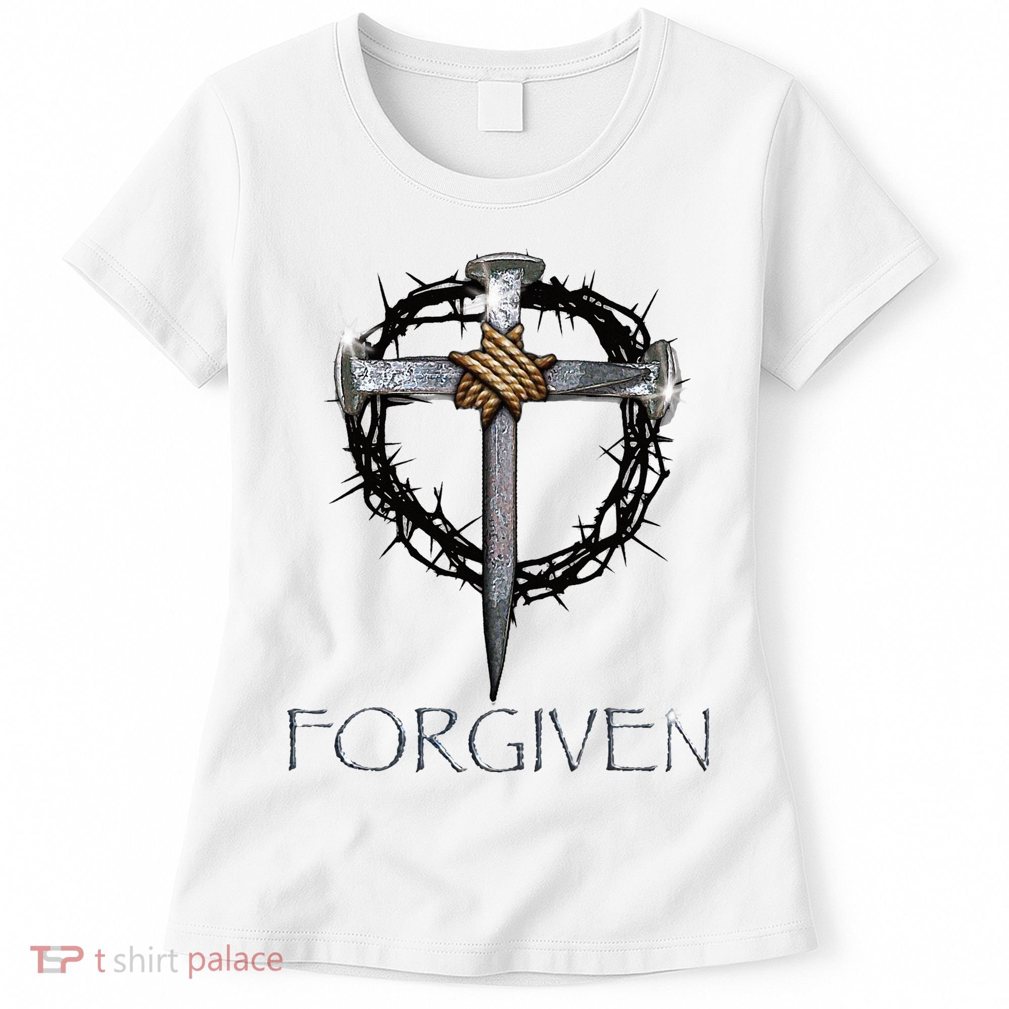 Forgiven  3 Nails crown of thorns  Women's T-Shirt