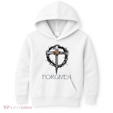 Forgiven  3 Nails crown of thorns  Kids Hoodie