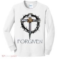 Forgiven  3 Nails crown of thorns  Kids Long Sleeve Shirt thumb 0