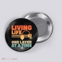 Funny 3d Printing Art 3d Printer Lovers Geeks Button thumb 0