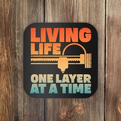 Funny 3d Printing Art 3d Printer Lovers Geeks Coaster
