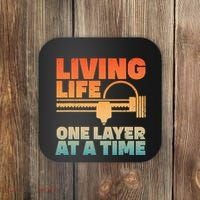 Funny 3d Printing Art 3d Printer Lovers Geeks Coaster thumb 0