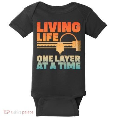 Funny 3d Printing Art 3d Printer Lovers Geeks Baby Bodysuit