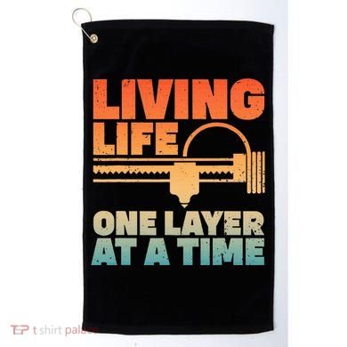 Funny 3d Printing Art 3d Printer Lovers Geeks Golf Towel