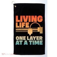Funny 3d Printing Art 3d Printer Lovers Geeks Golf Towel thumb 0