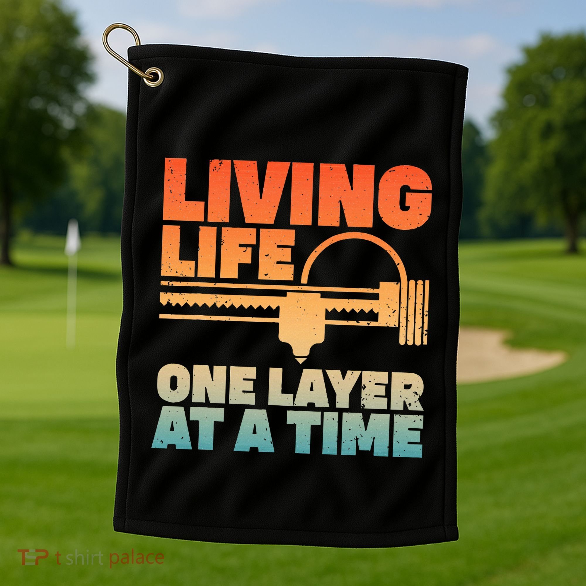 Funny 3d Printing Art 3d Printer Lovers Geeks Golf Towel