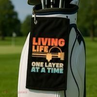 Funny 3d Printing Art 3d Printer Lovers Geeks Golf Towel thumb 2