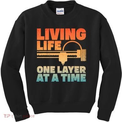 Funny 3d Printing Art 3d Printer Lovers Geeks Kids Sweatshirt