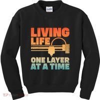 Funny 3d Printing Art 3d Printer Lovers Geeks Kids Sweatshirt thumb 0