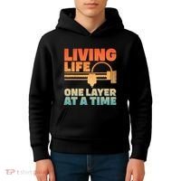 Funny 3d Printing Art 3d Printer Lovers Geeks Kids Hoodie thumb 4
