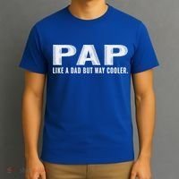 Family 365 Pap Like A Dad But Way Cooler Grandpa Great Gift T-Shirt thumb 3