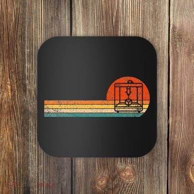 Funny 3D Printing 3D Printer Retro Vintage Coaster