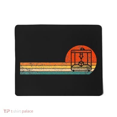 Funny 3D Printing 3D Printer Retro Vintage Mousepad