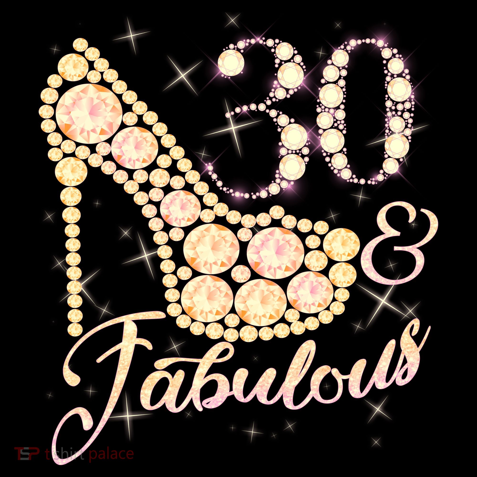 Fabulous & 30 Sparkly Heel 30th Birthday Ornament