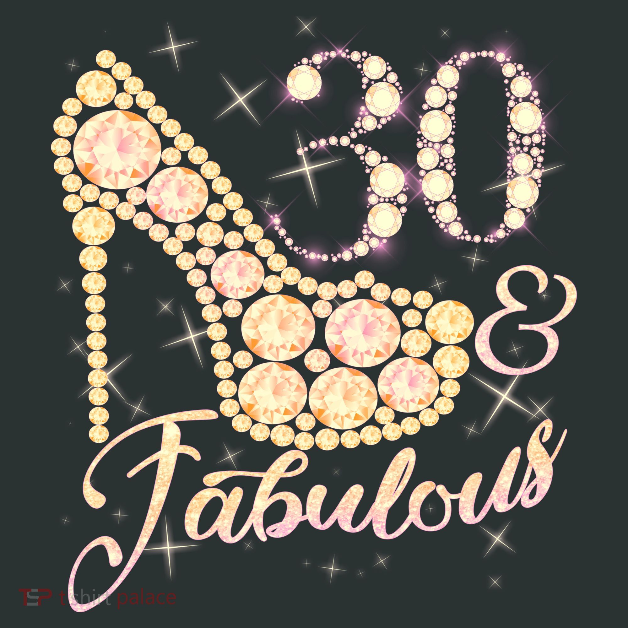 Fabulous & 30 Sparkly Heel 30th Birthday Sweatshirt